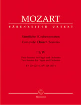 Church Sonatas Vols. 3 & 4 Orchestra Scores/Parts sheet music cover